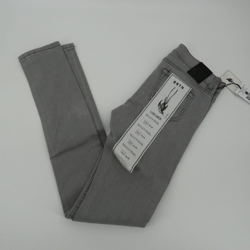 BRTN Lorimer Womens Gray Slim Fit Jeans 24 NWT $69.50
